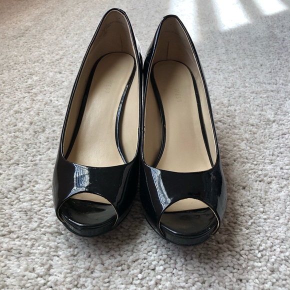 🎇🎆3for$9 EUC Nine West heels-Black-2 1/2” heels- (6.5) - Picture 4 of 5